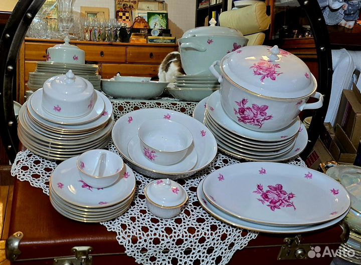 Сервиз столовый Роза Чехословакия 60-е г