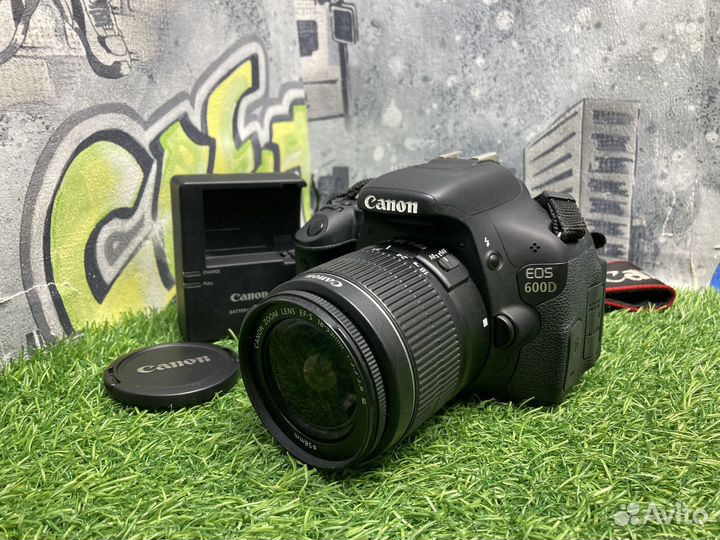 Canon 600D kit 18-55mm 3.5-5.6 III (16.400 кадров)