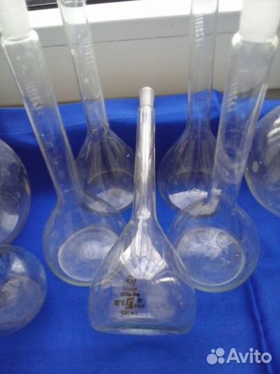 Колбы стеклянные химические СССР