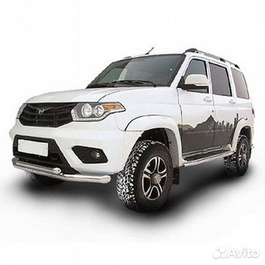 Защита переднего бампера UAZ patriot (2014)