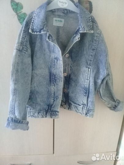 Джинсовая куртка для девочки 134