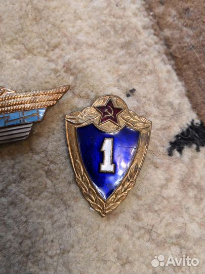 Значок ссср, воинский знак. Брошь, запонки 875