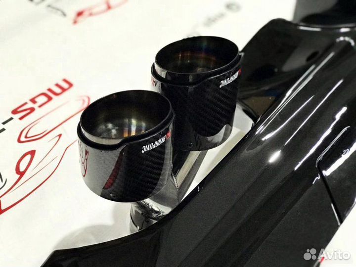 Диффузор M5-CS Под карбон BMW 5 G30 + Akrapovic