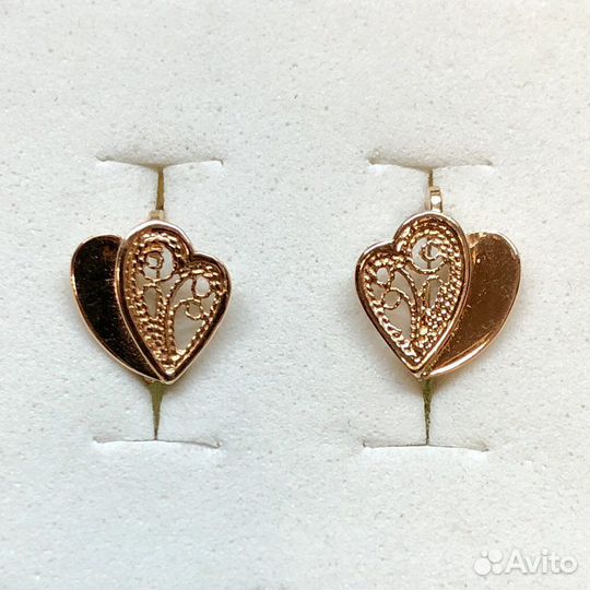Золотые серьги 585 пробы