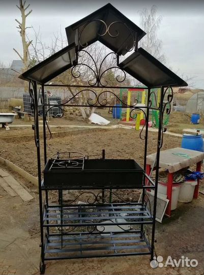 Мангал с печью под казан