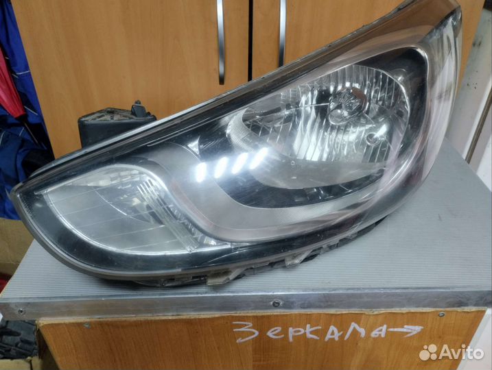Фара левая Hyundai Solaris 2010-2014