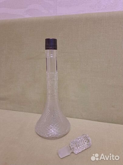 Графин хрустальный с серебром