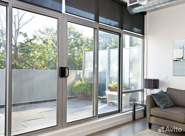 Стеклянные перегородки лофт