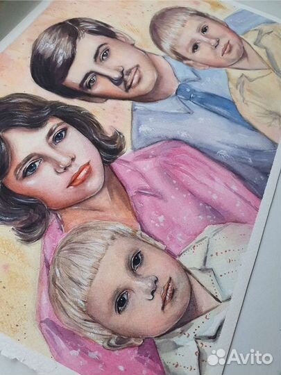 Акварельный портрет по фото