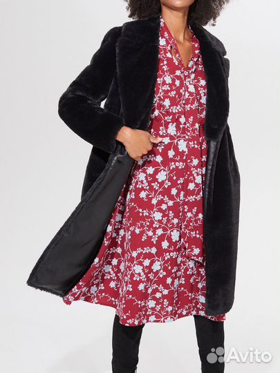 Искусственная шуба пальто Mohito новое 32-34