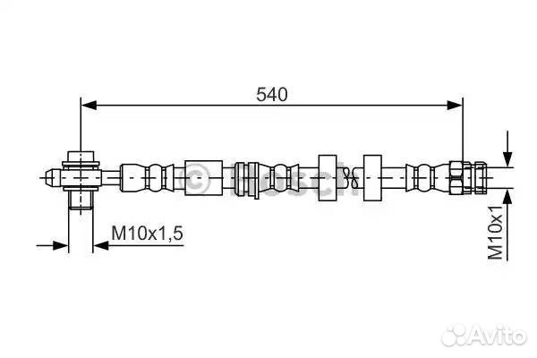 Шланг торм пер. 565mm