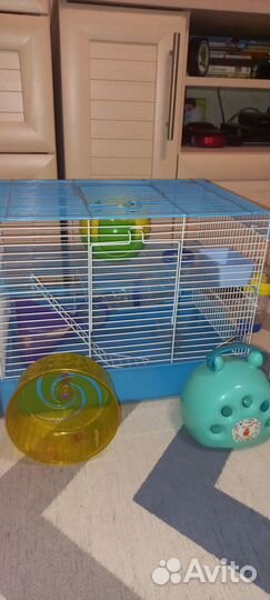 Клетка для хомяка+аксессуары