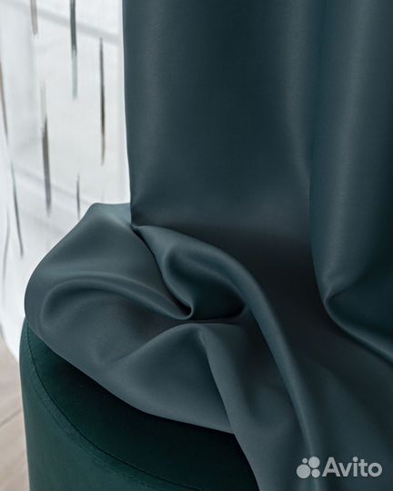 Комплект штор блэкаут Амадео Морская волна