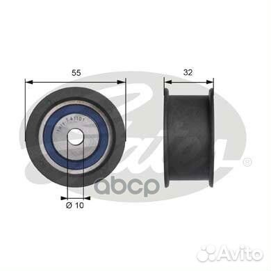 Ролик ремня грм ваз-2112 T41101 Gates