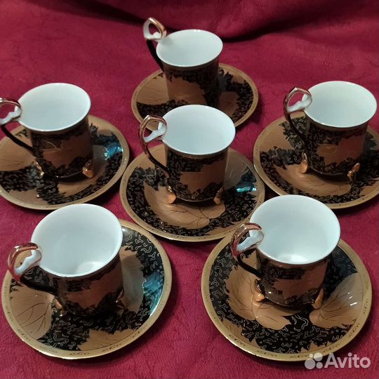 Сервиз кофейный, фарфор, Япония, новый