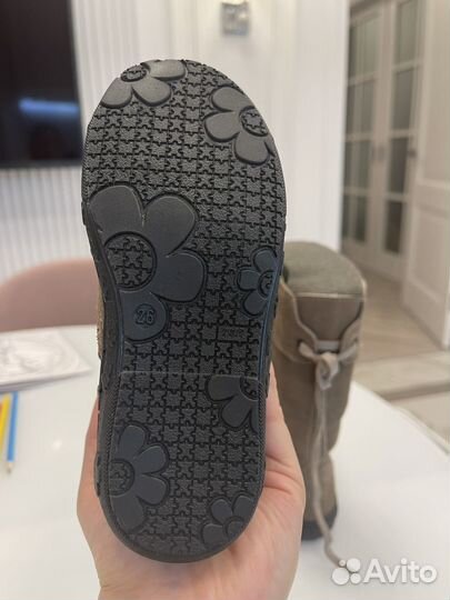 Сапоги детские натуральная замша