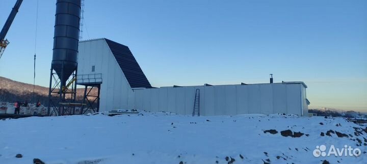 Зимний бетонный завод HZS 50