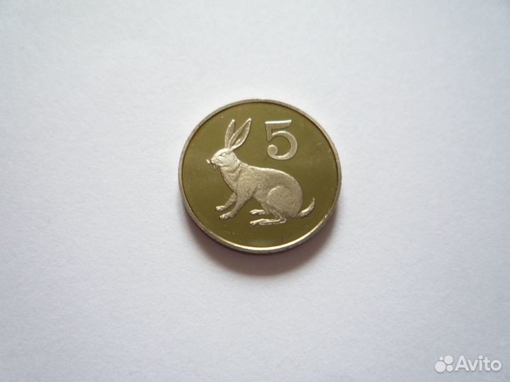 5 центов 1980 г Зимбабве 