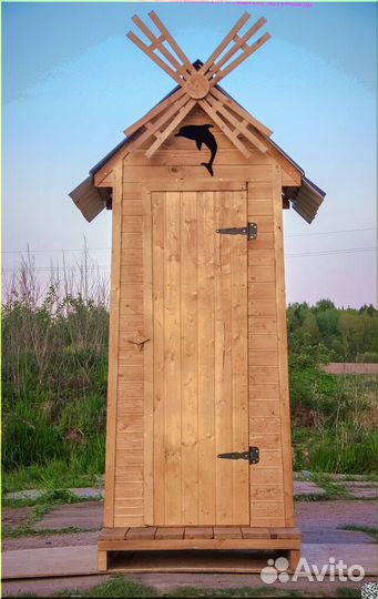 Дачный туалет с установкой