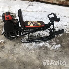 Снегоход детский (снегокат с мотором 2Т) компакт