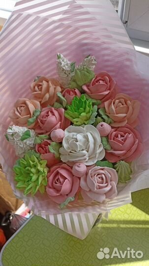 Зефирные цветы, букеты