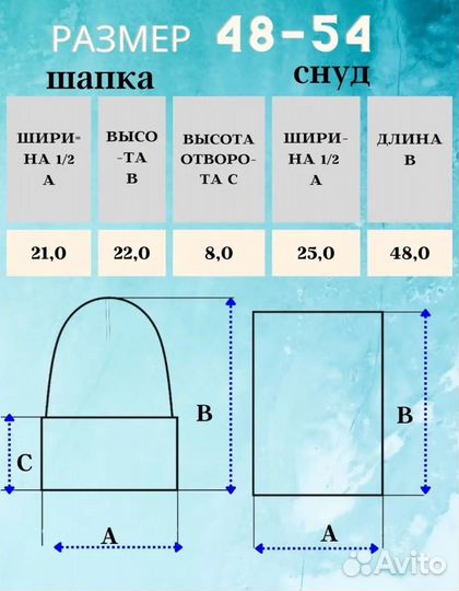 Шапка и снуд для девочки зима 48-54