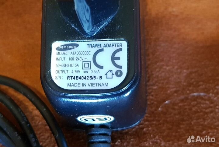 Адаптер питания для телефона Samsung
