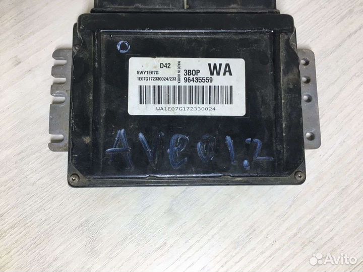 Блок Управления Двигателем Chevrolet Aveo 1.2