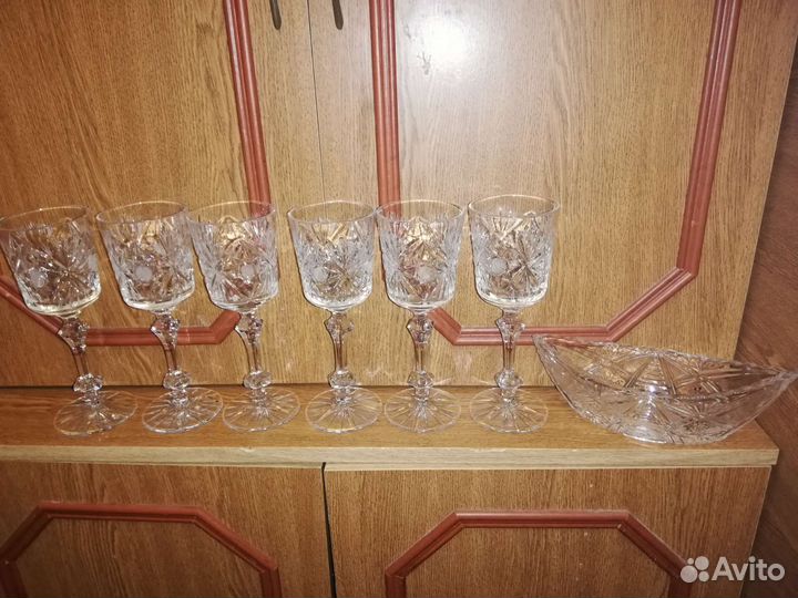 Хрустальные фужеры СССР