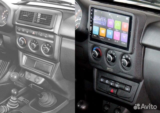 Консоль панели приборов niva legend под планшет 9