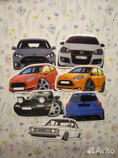 Наклейки автомобили JDM, Ford, VW