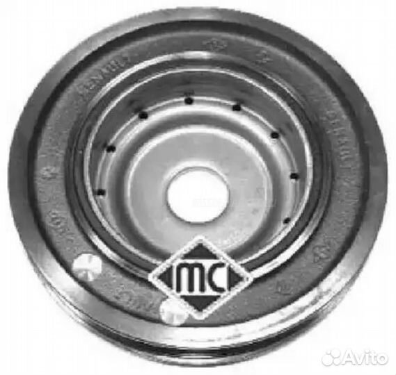 Metalcaucho 04162 шкив коленвала REN clio/kangoo/megane/scenic 1.4/1.6/1.5DCI 01- зад прав/лев