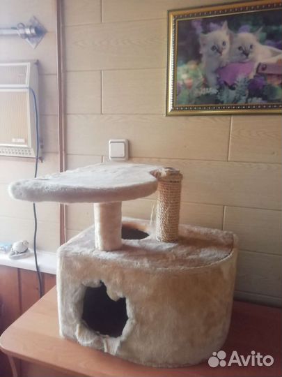 Домик для кошки с когтеточкой бу