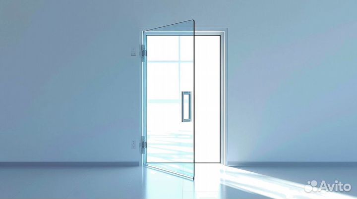 Матовая стеклянная дверь