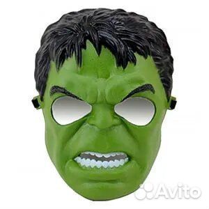Маска халк hulk плотный пластик