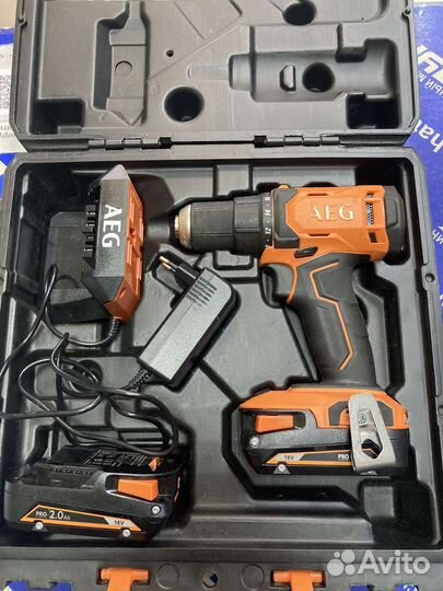 Ударная дрель-шуруповерт AEG BSB18G4-202C