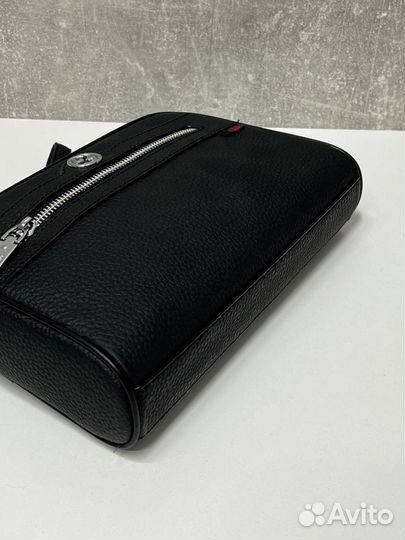 Мужская кожаная сумка gucci люкс