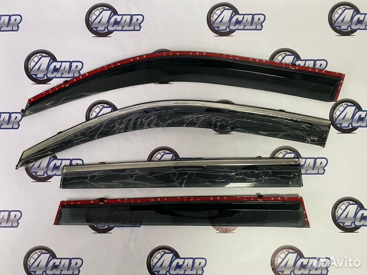 Дефлекторы с хром-молдингом для Lexus GX 460