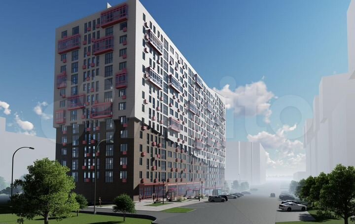 1-к. квартира, 47,1 м², 13/16 эт.