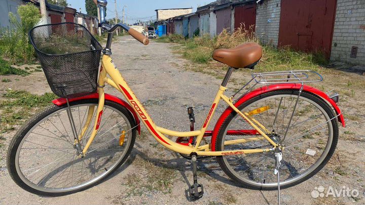 Велосипед взрослый женский новый с корзиной