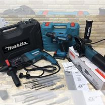 Набор 3в1 Makita Ушм/Перфоратор/Шуруповерт