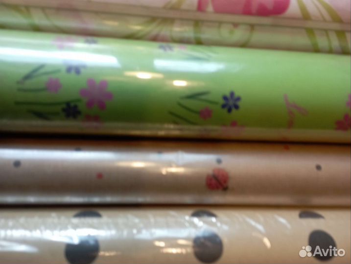 Крафт для упаковки цветов и подарков 8 рулонов