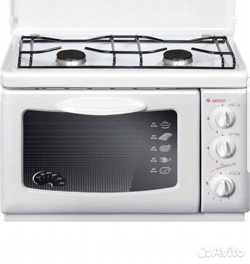 Gefest Газовая настольная плита 100, белый