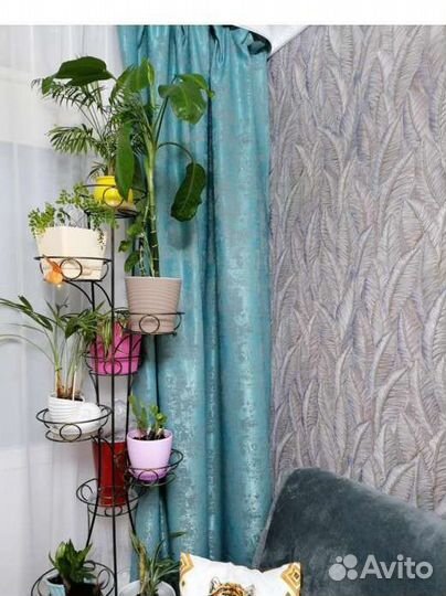 Готовые Шторы и тюль новые комплект 2шт Турция