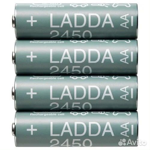 Аккумуляторная батарейка, IKEA ladda, 2400 мАч,AA