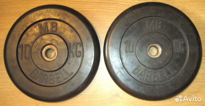 Блины 2,5 и 10 кг посадочный диаметр 25 мм