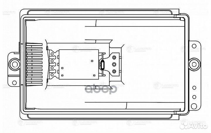 Резистор э вент. отоп. для а м skoda octavia (96)