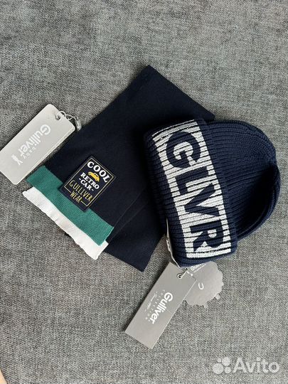 Комплект шапка и шарф для мальчика gulliver