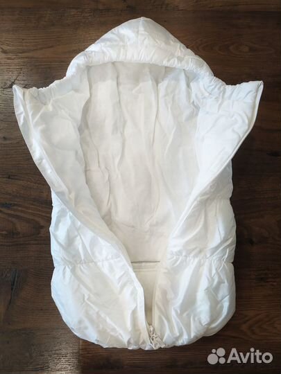 Нежный конверт на выписку, в коляску