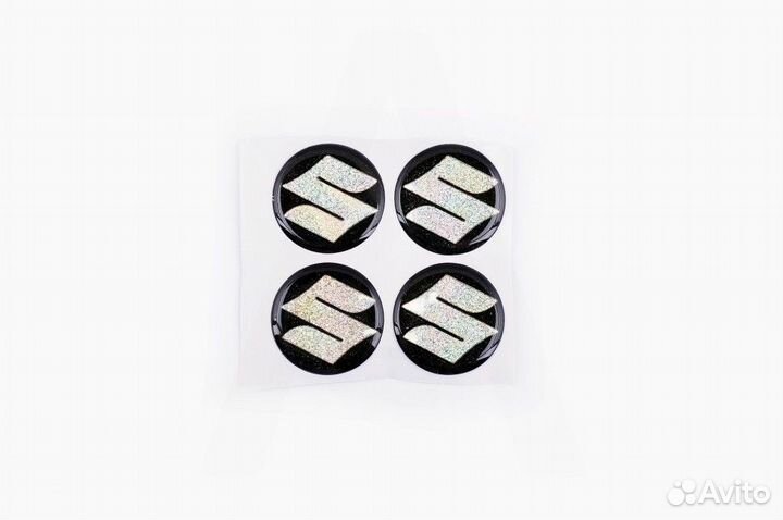 Наклейка логотип SZK (d-3см, 4шт, силикон)